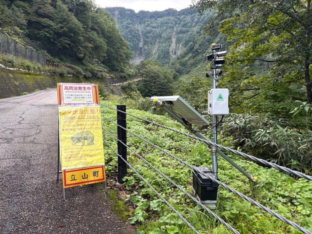 熊スプレーと熊スズ持って行きました